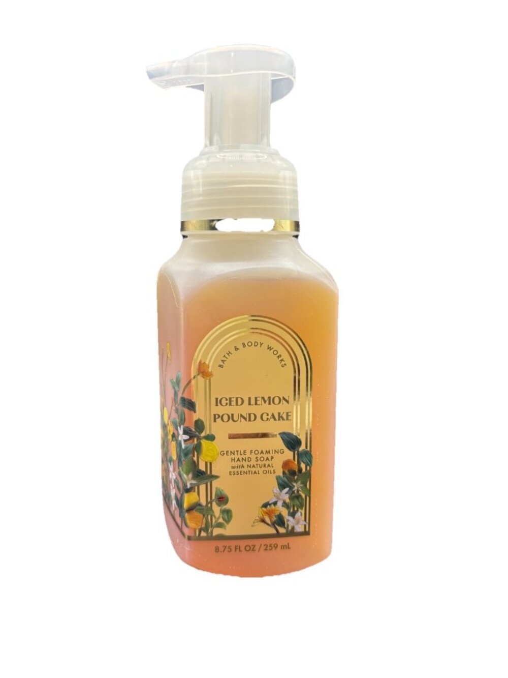 Bath & Body Works Iced Lemon Pound Cake Gentle Foaming Hand Soap 8.75 oz Bakery